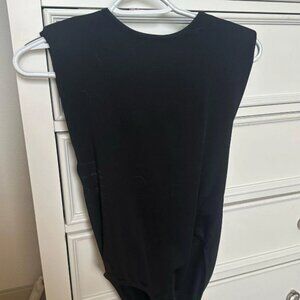 Black Zara Padded Bodysuit